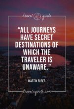 All journeys have secret destinations of which the traveler is unaware.