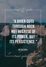 A river cuts through rock not because of its power, but its persistence.