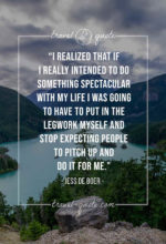 I realized that if I really intended to do something spectacular with my life I was going to have to put in the legwork myself and stop expecting people to pitch up and do it for me.